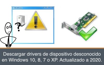 Descargar drivers de dispositivo desconocido en Windows 10, 8, 7 o XP. Actualizado a 2020.